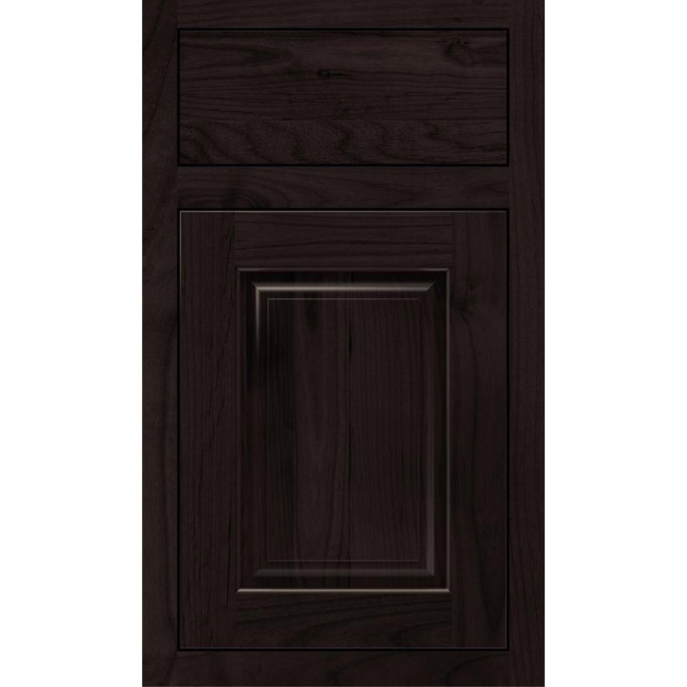 Square Teaberry Dark Finish Square Cabinets