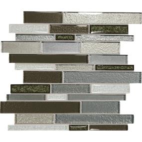 Mosaic Emerald Isle Glass Gray Tile