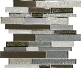 Mosaic Emerald Isle Glass Gray Tile