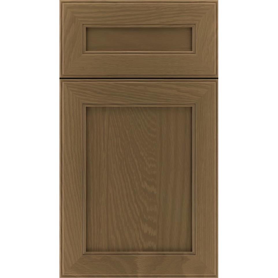 Square Frappe Medium Finish Square Cabinets
