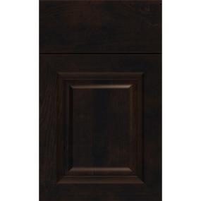 Square Chocolate Dark Finish Square Cabinets