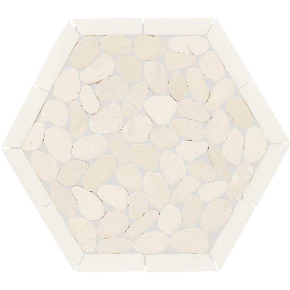 Mosaic Icicle Tumbled White Tile