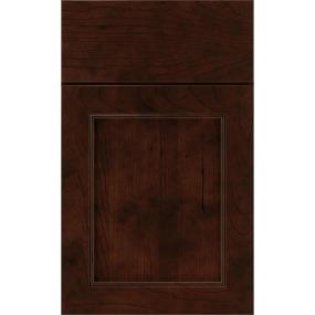 Square Chocolate Dark Finish Square Cabinets