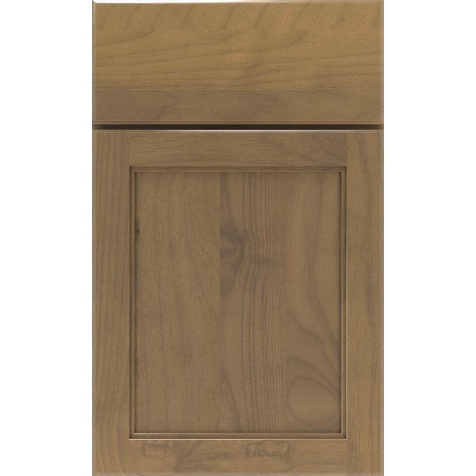 Square Buckskin Medium Finish Square Cabinets