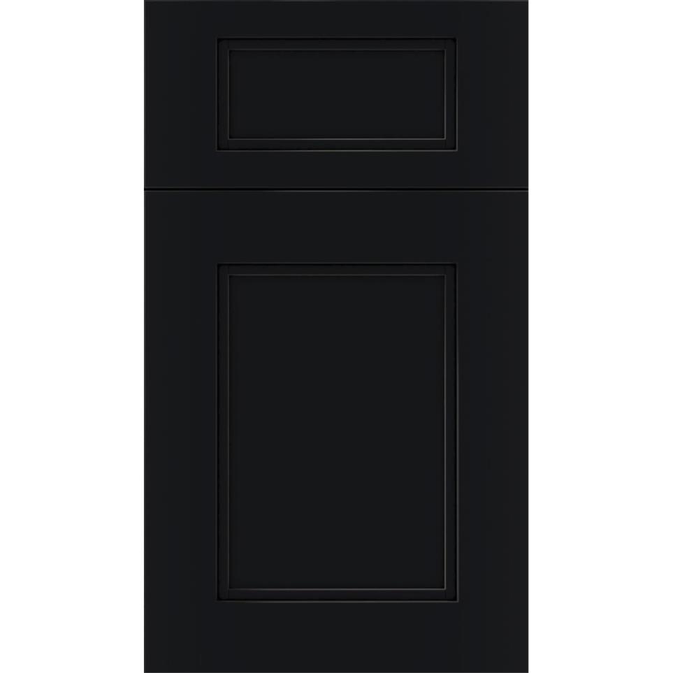 5 Piece Gunmetal Blue Black Glaze Glaze - Stain 5 Piece Cabinets
