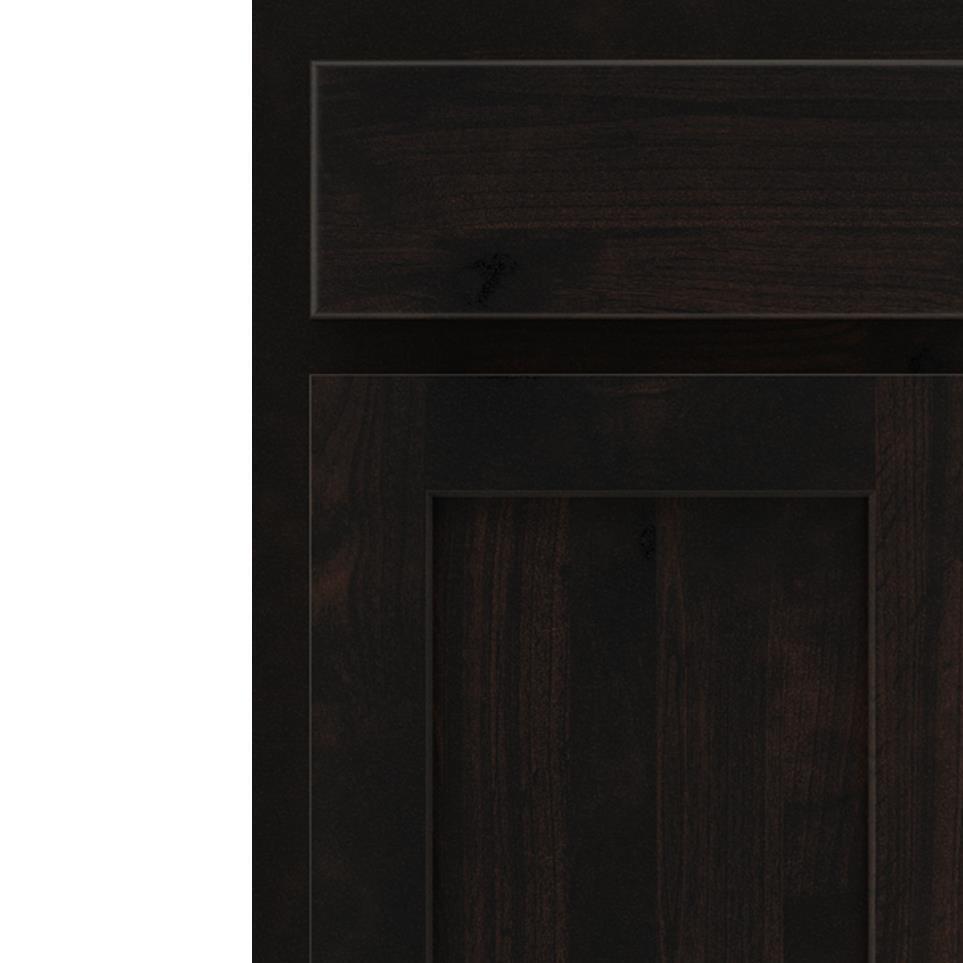 Square Chocolate Dark Finish Square Cabinets