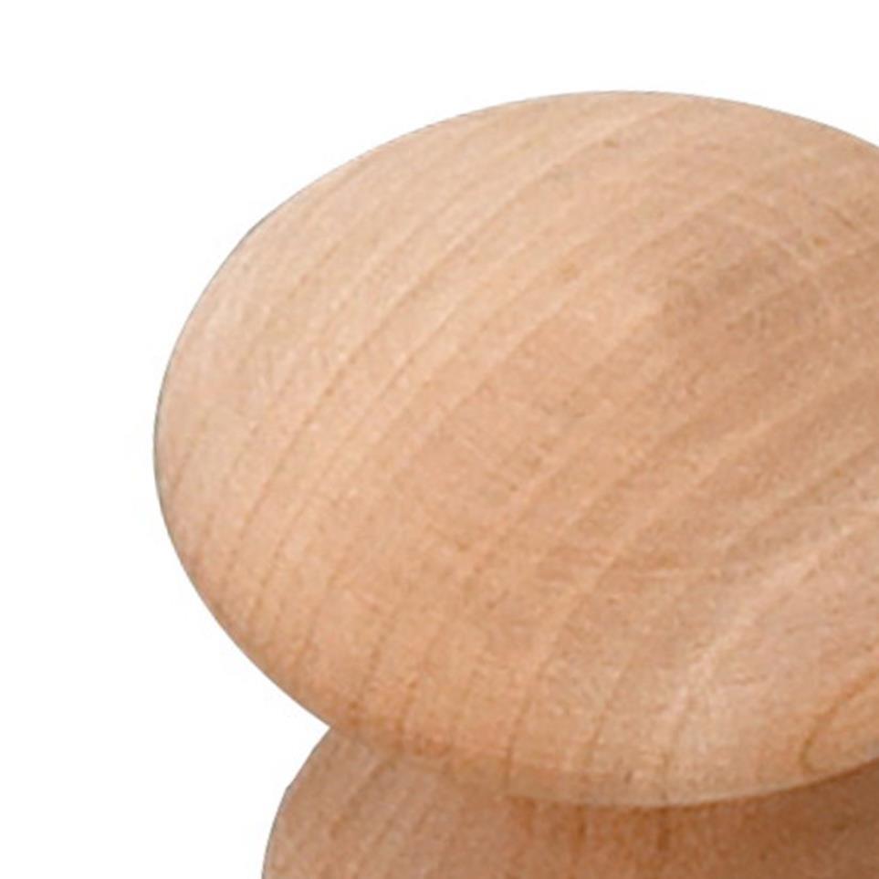 Knob Unfinished Maple Light Finish Knobs