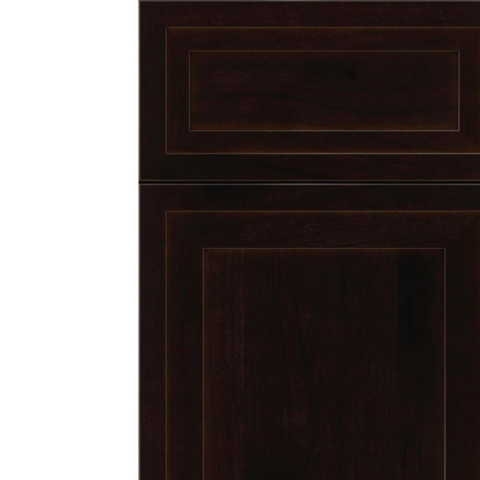 Square Espresso Dark Finish Square Cabinets