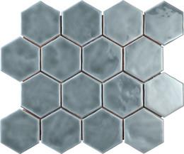 Mosaic Haze Glossy Gray Tile