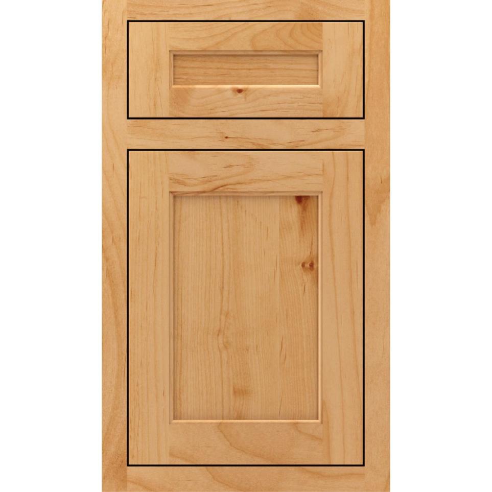 Square Natural Light Finish Square Cabinets