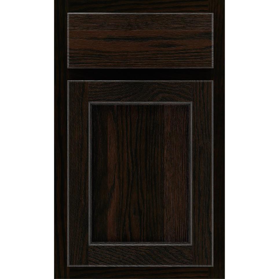 Square Chocolate Dark Finish Square Cabinets