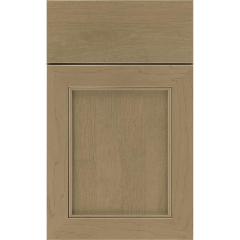 Square Buckskin Medium Finish Square Cabinets