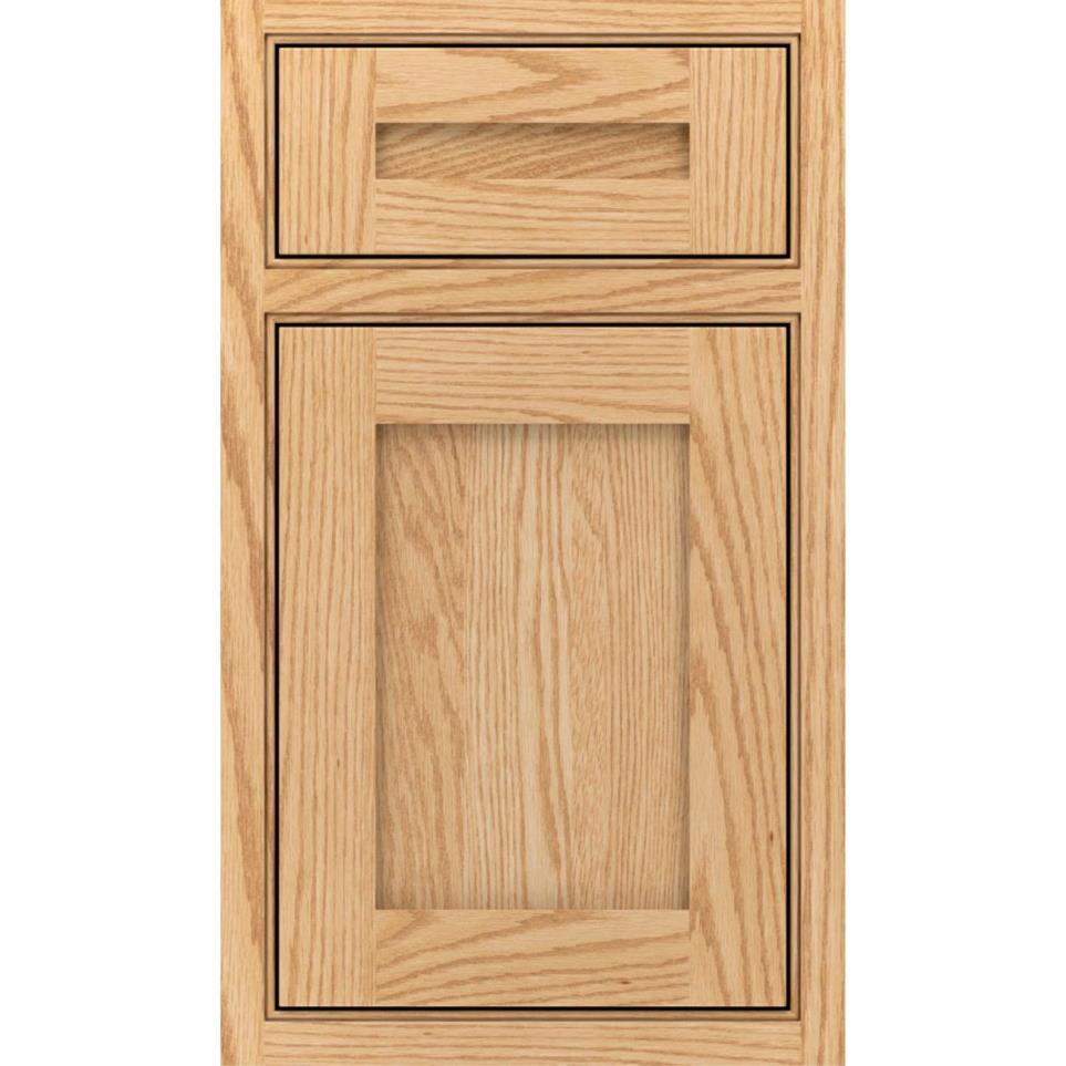 Square Natural Light Finish Square Cabinets