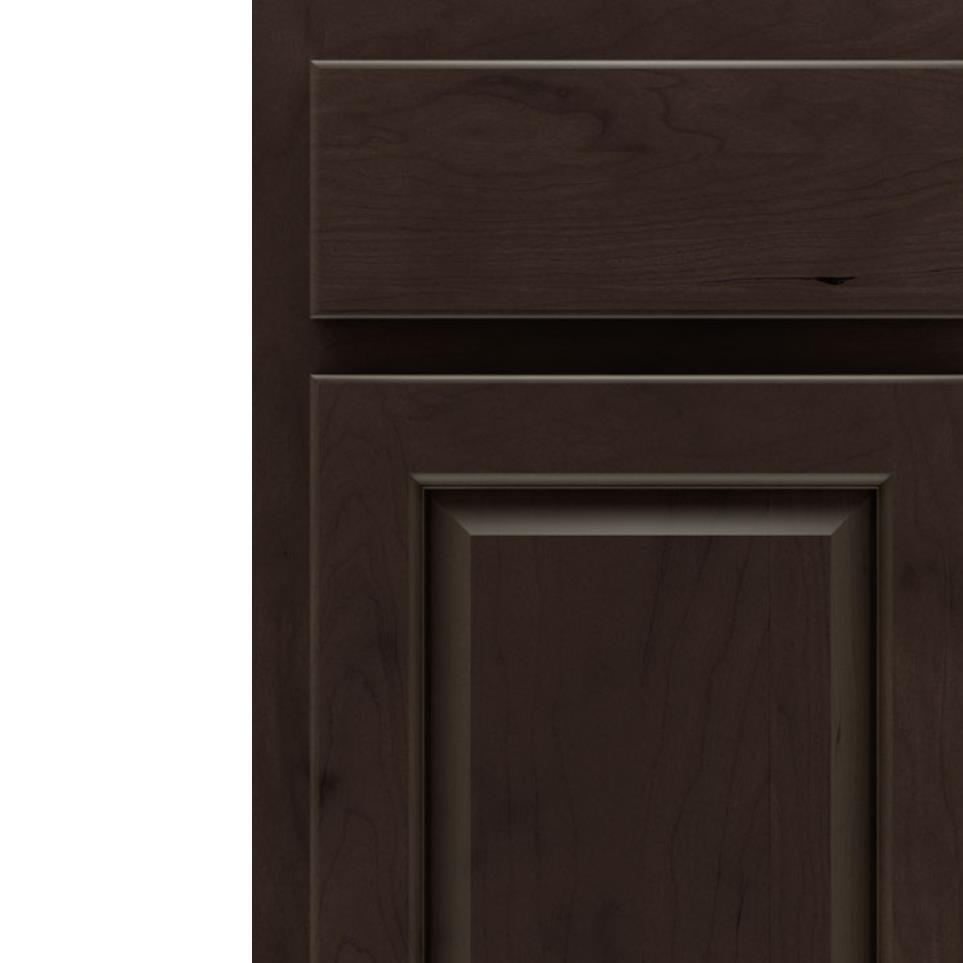 Square Thatch Dark Finish Square Cabinets