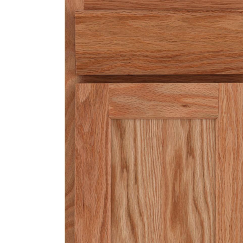 Square Natural Light Finish Square Cabinets