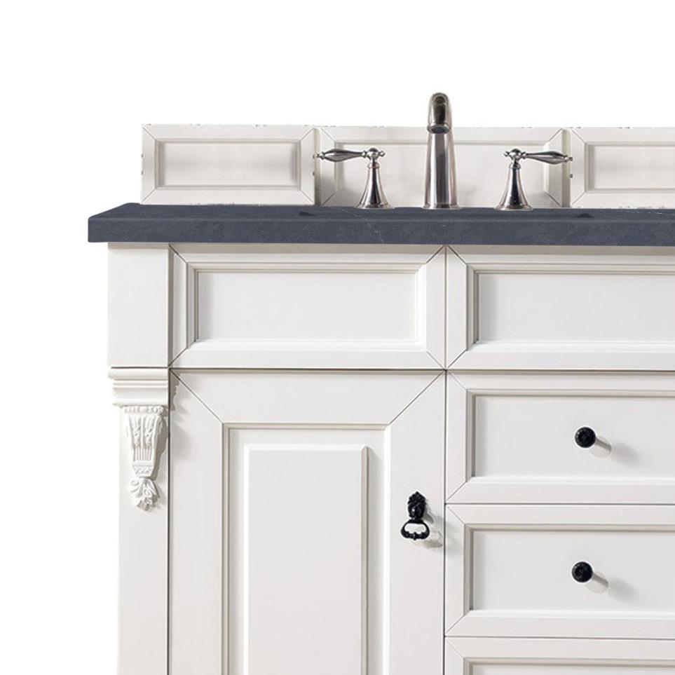 Base with Sink Top Bright White White Vanities