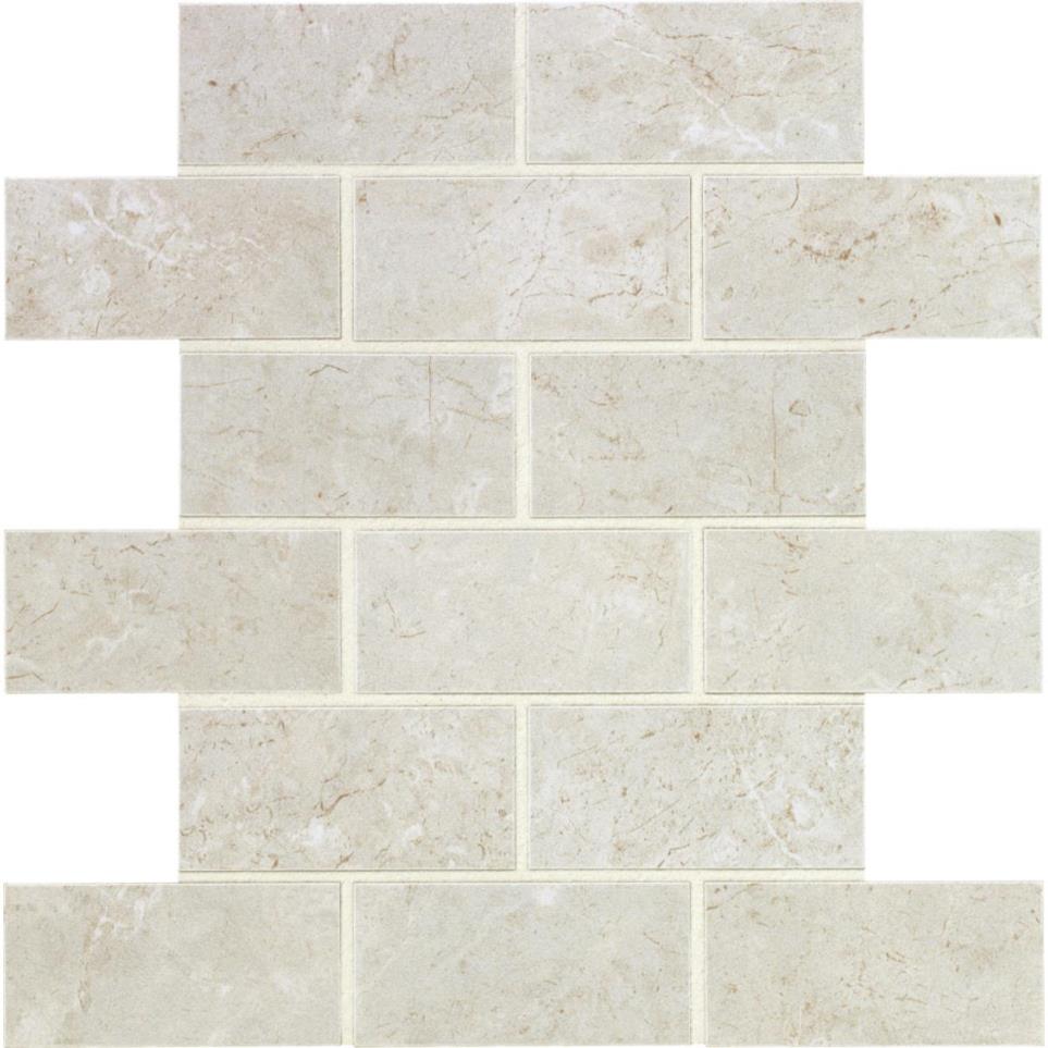 Mosaic Argento Matte White Tile