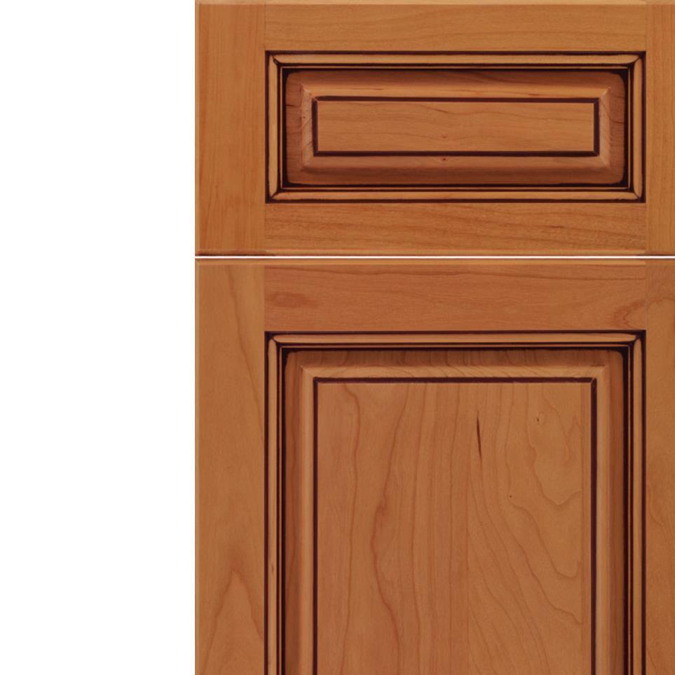 Square Ginger Mocha Glaze Glaze - Stain Square Cabinets