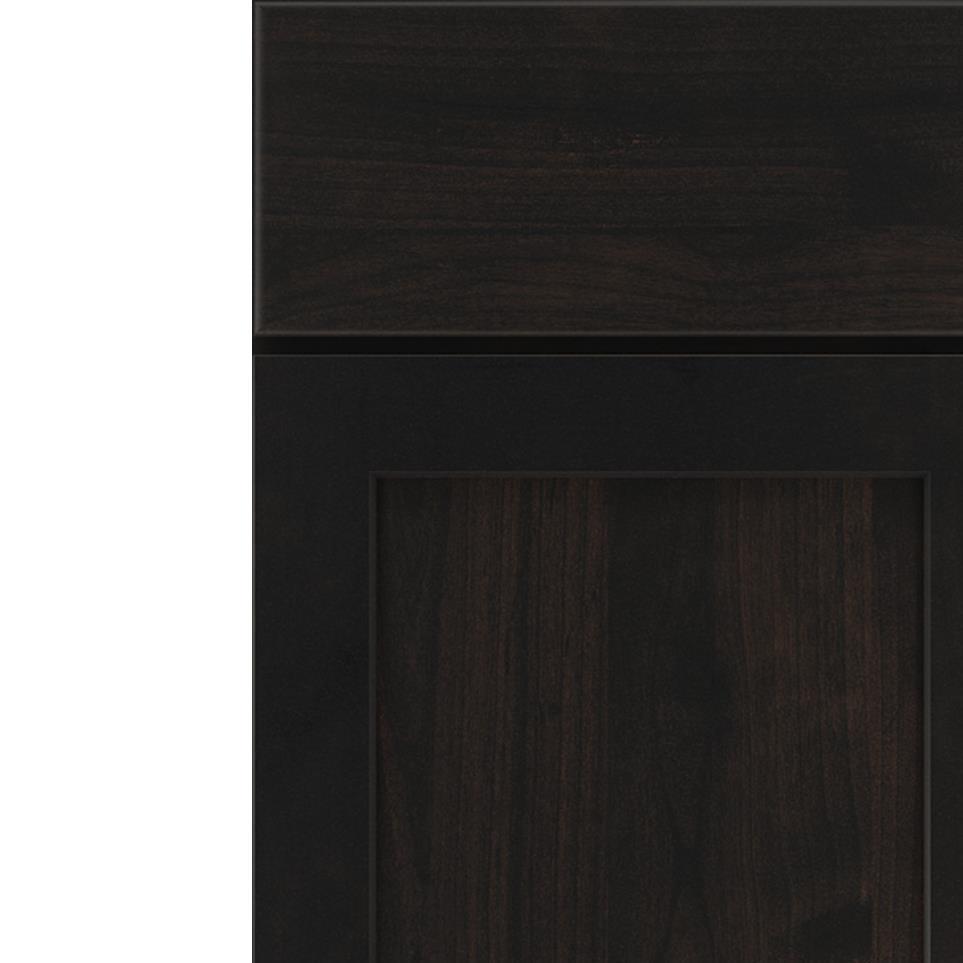 Square Chocolate Dark Finish Square Cabinets