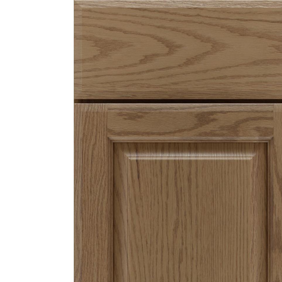 Square Buckskin Medium Finish Square Cabinets