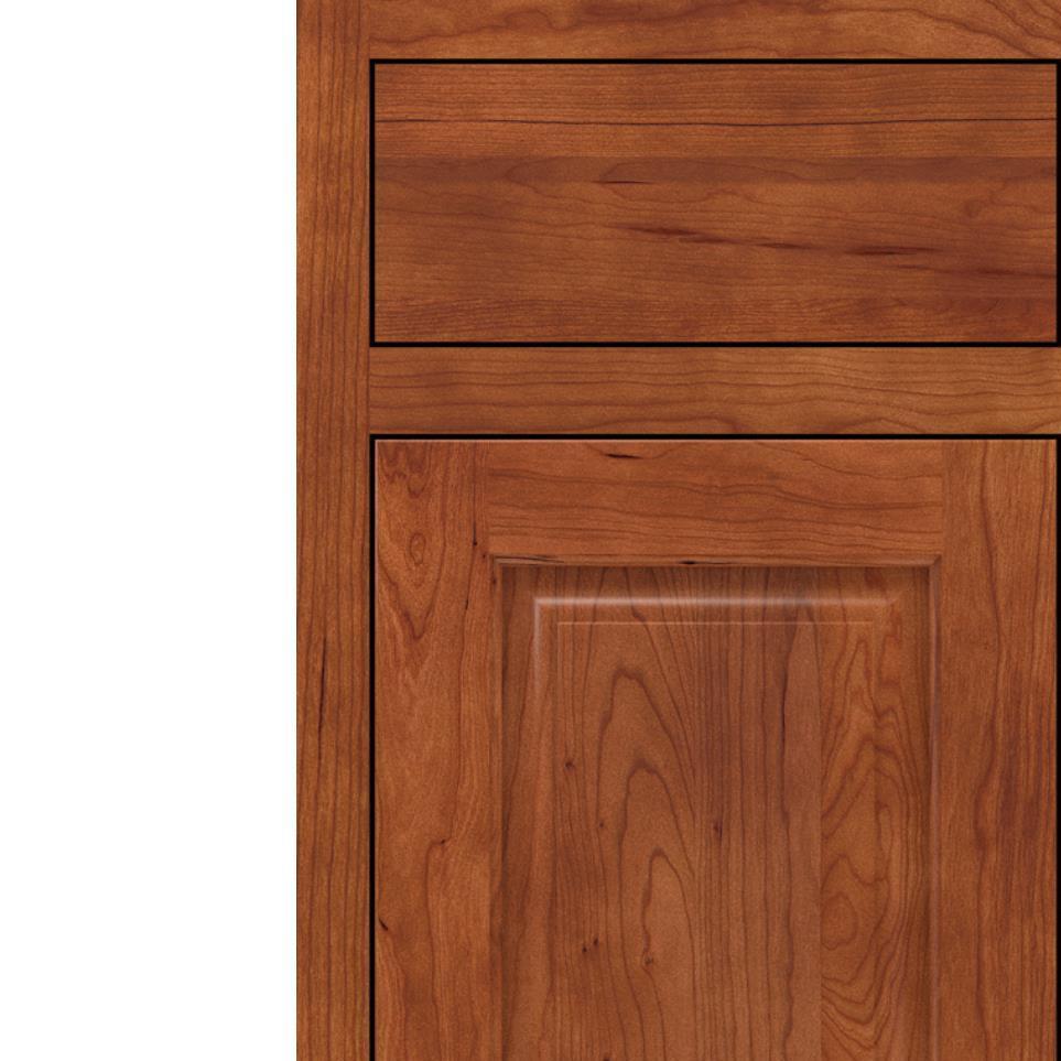 Inset Cattail Medium Finish Inset Cabinets