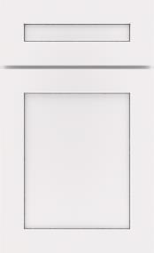 White With Grey Stone Penned