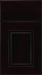 Square Espresso Black Glaze Glaze - Stain Square Cabinets
