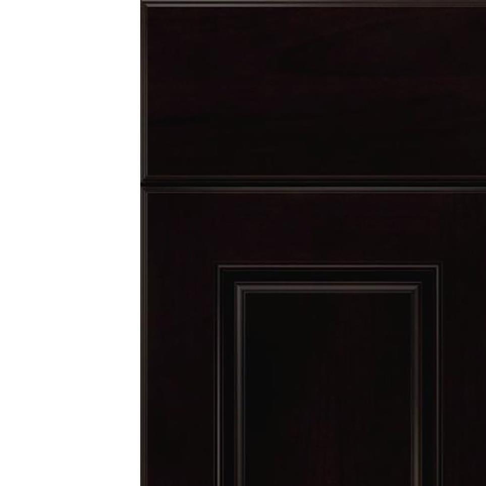 Square Espresso Black Glaze Glaze - Stain Square Cabinets