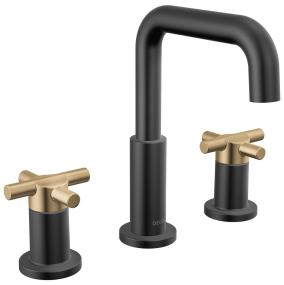 Bath Matte Black / Champagne Bronze Black Faucets