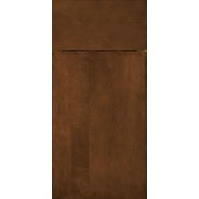 Slab Chestnut Dark Finish Slab Cabinets