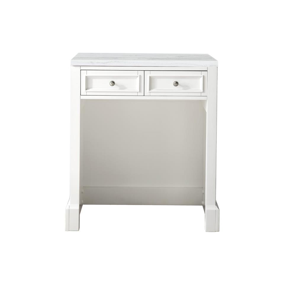 Base with Sink Top Bright White White Vanities
