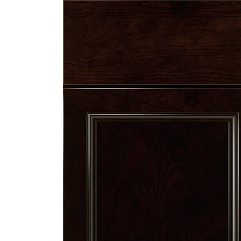 Square Chocolate Dark Finish Square Cabinets