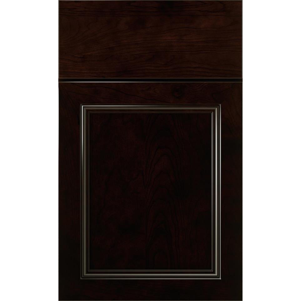 Square Chocolate Dark Finish Square Cabinets