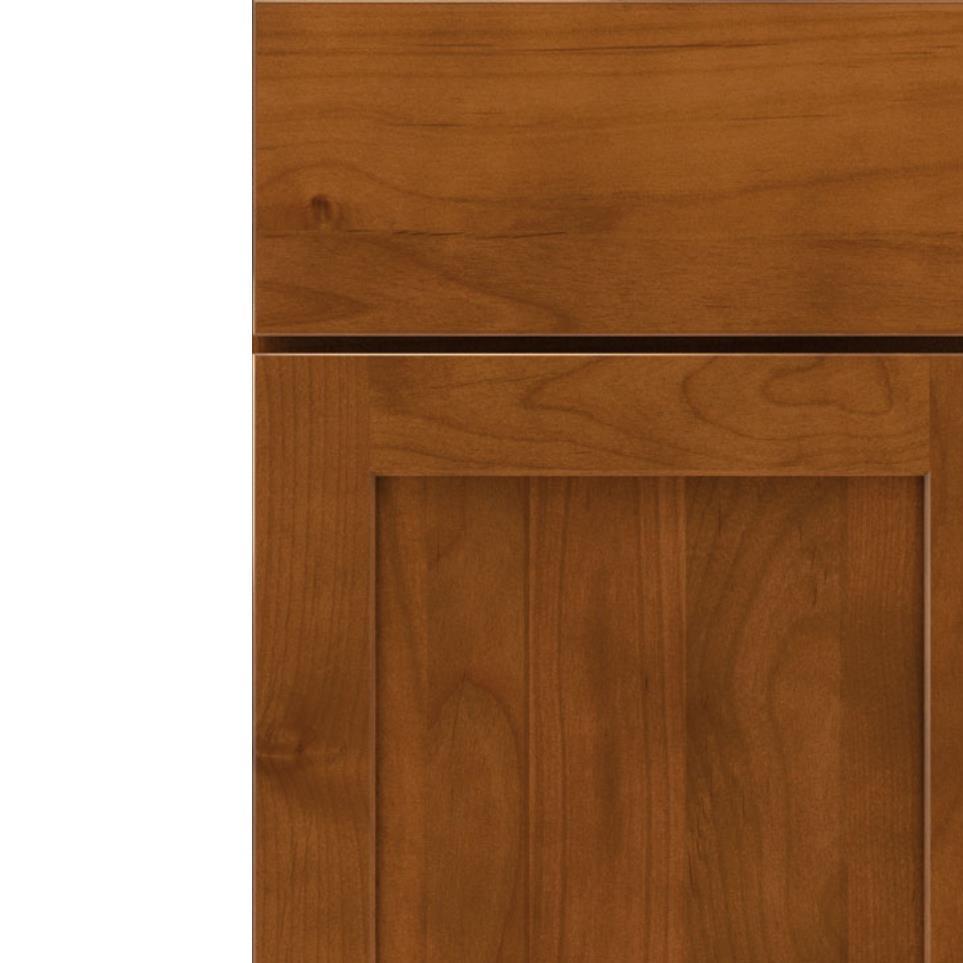 Square Cattail Medium Finish Square Cabinets