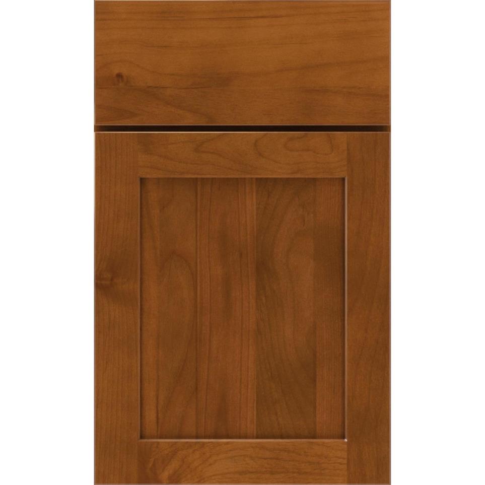 Square Cattail Medium Finish Square Cabinets