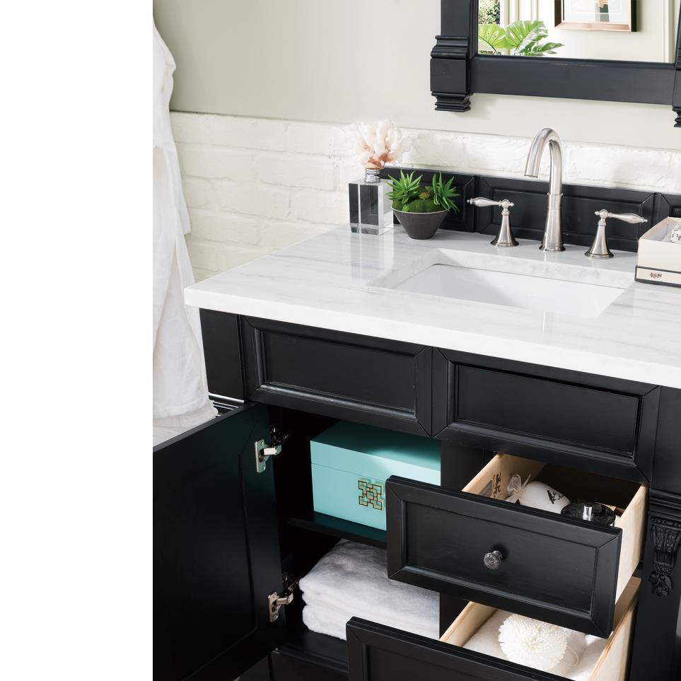 Base with Sink Top Antique Black Grey / Black Vanities