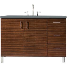 Base with Sink Top American Walnut Medium Finish Vanities
