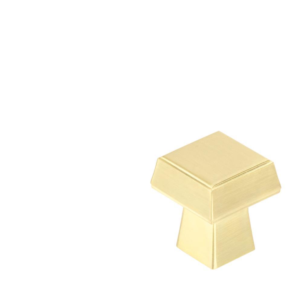 Knob Satin Brass Brass / Gold Knobs