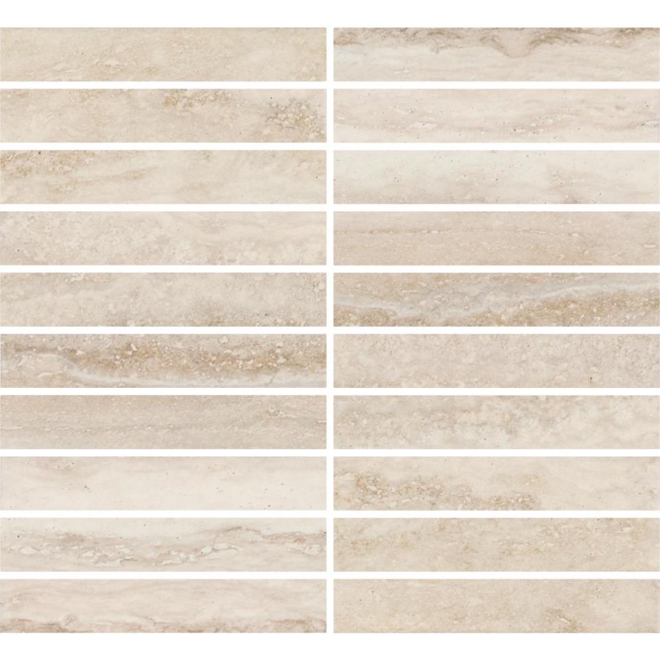 Mosaic Almond Matte Beige/Tan Tile