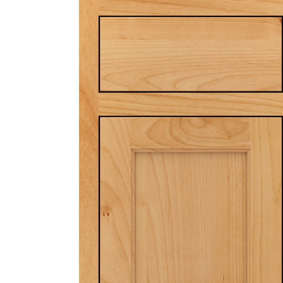 Square Natural Light Finish Square Cabinets