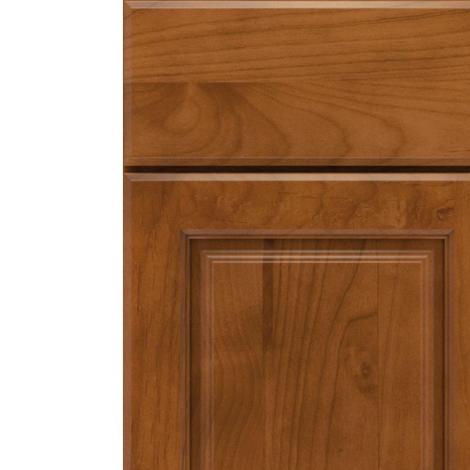 Square Cattail Medium Finish Square Cabinets