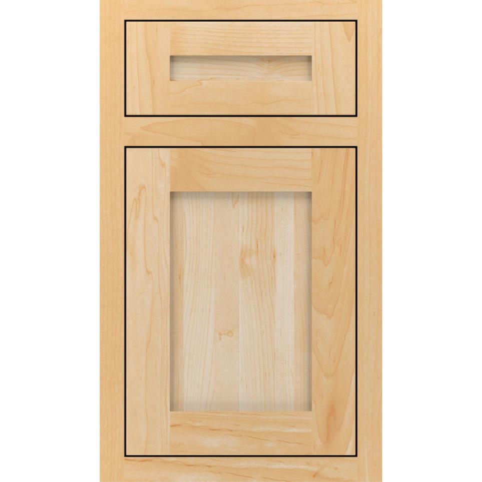 Square Natural Light Finish Square Cabinets