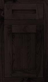 Inset Stout Dark Finish Cabinets