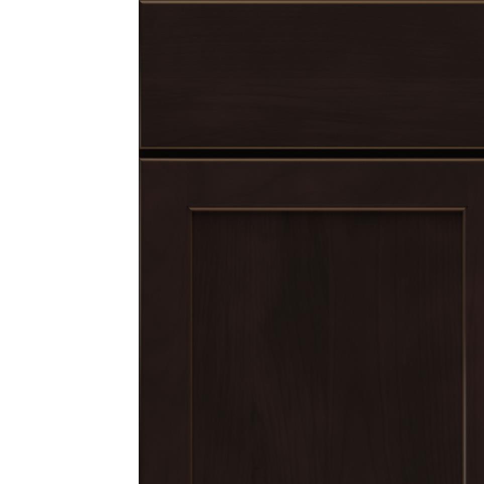 Square Sarsaparilla Dark Finish Square Cabinets