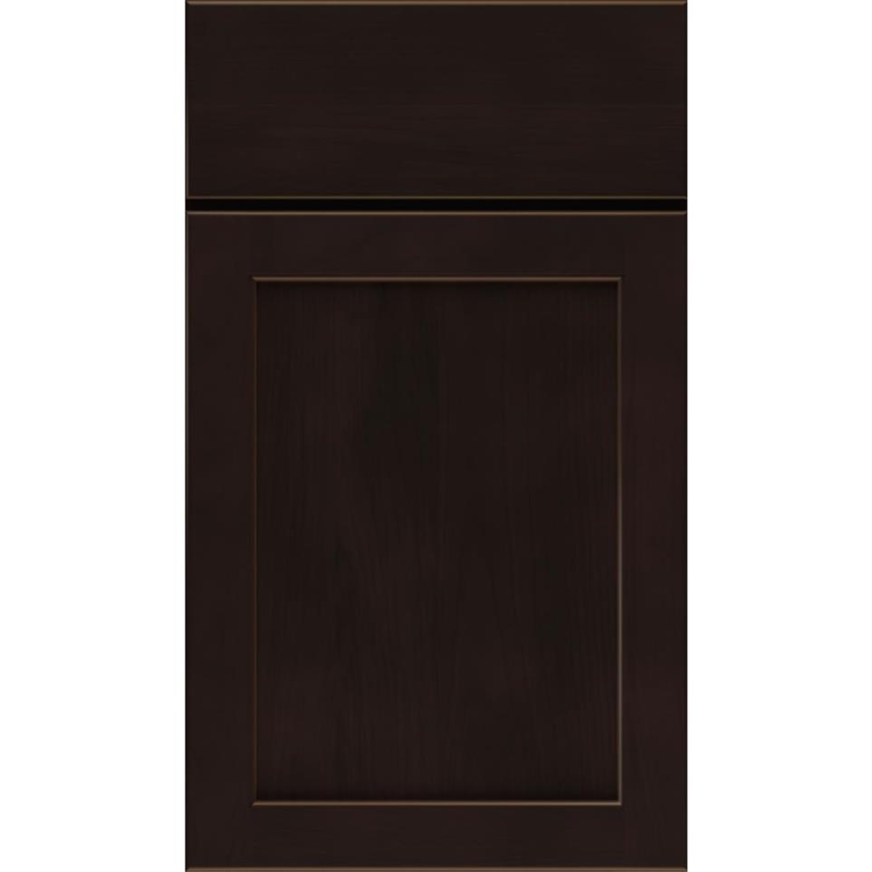 Square Sarsaparilla Dark Finish Square Cabinets