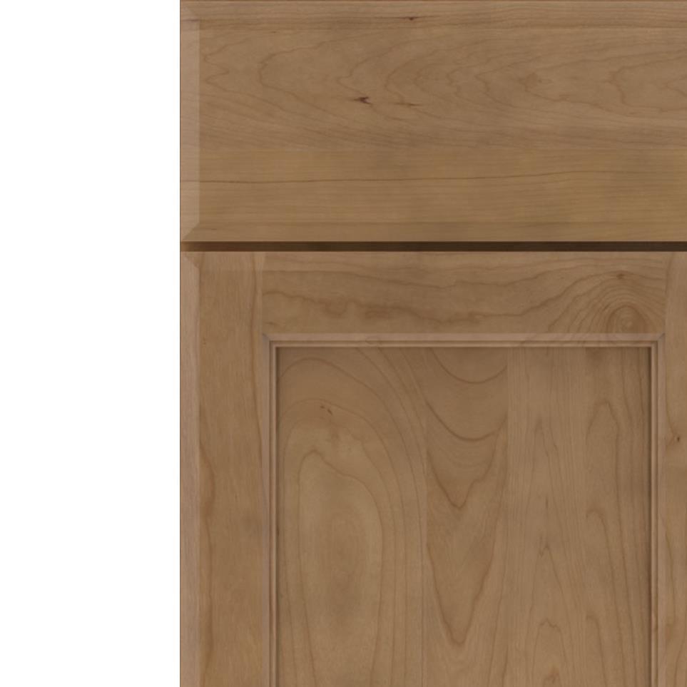 Square Buckskin Medium Finish Square Cabinets