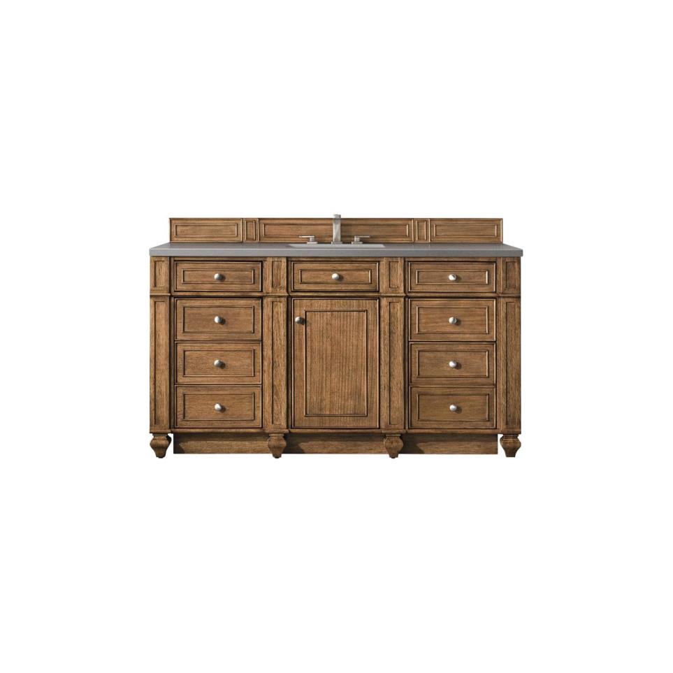 Base with Sink Top Saddle Brown Medium Finish Vanities