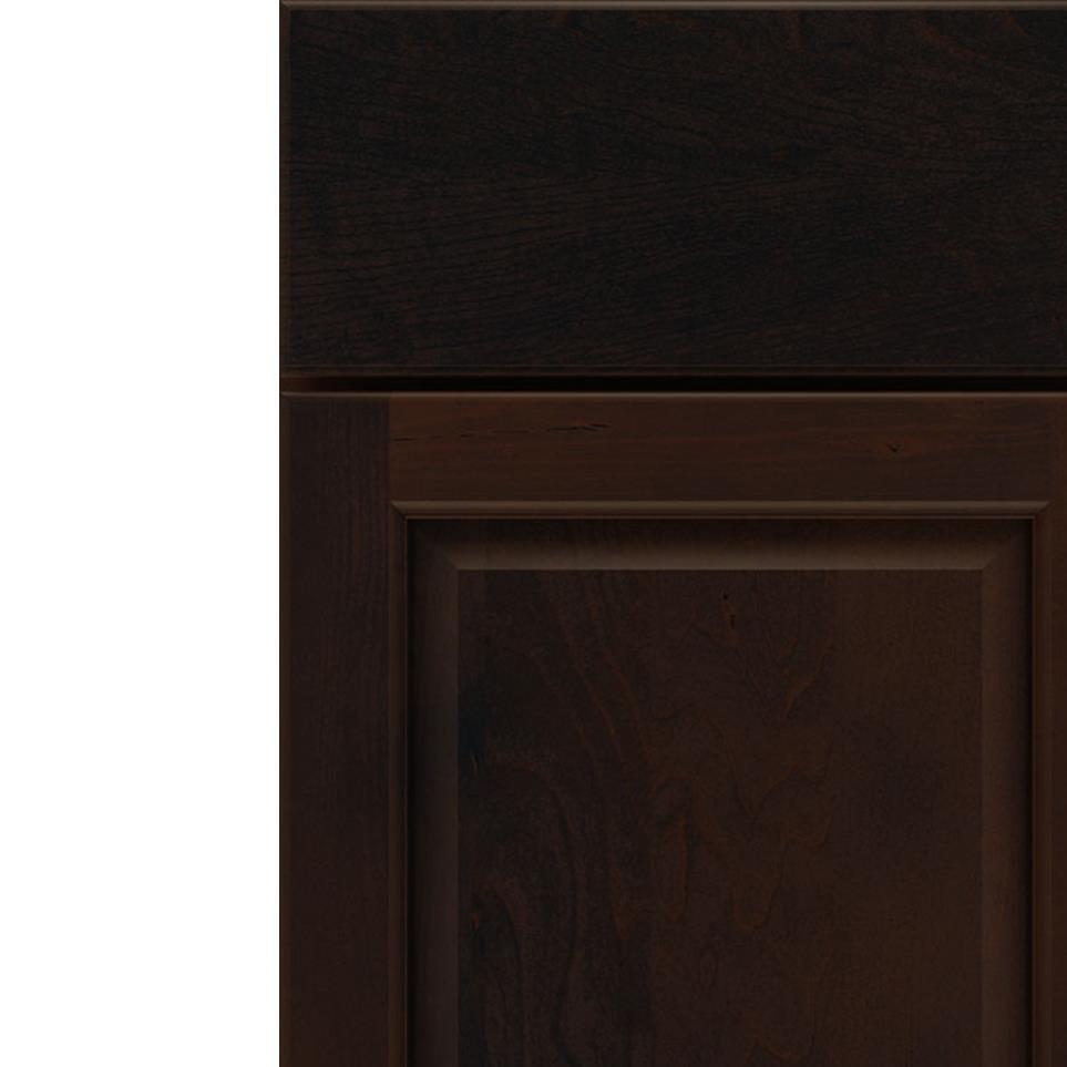 Square Chocolate Dark Finish Square Cabinets