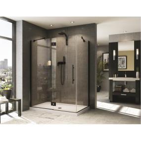 Wall Matte Black Black Showers