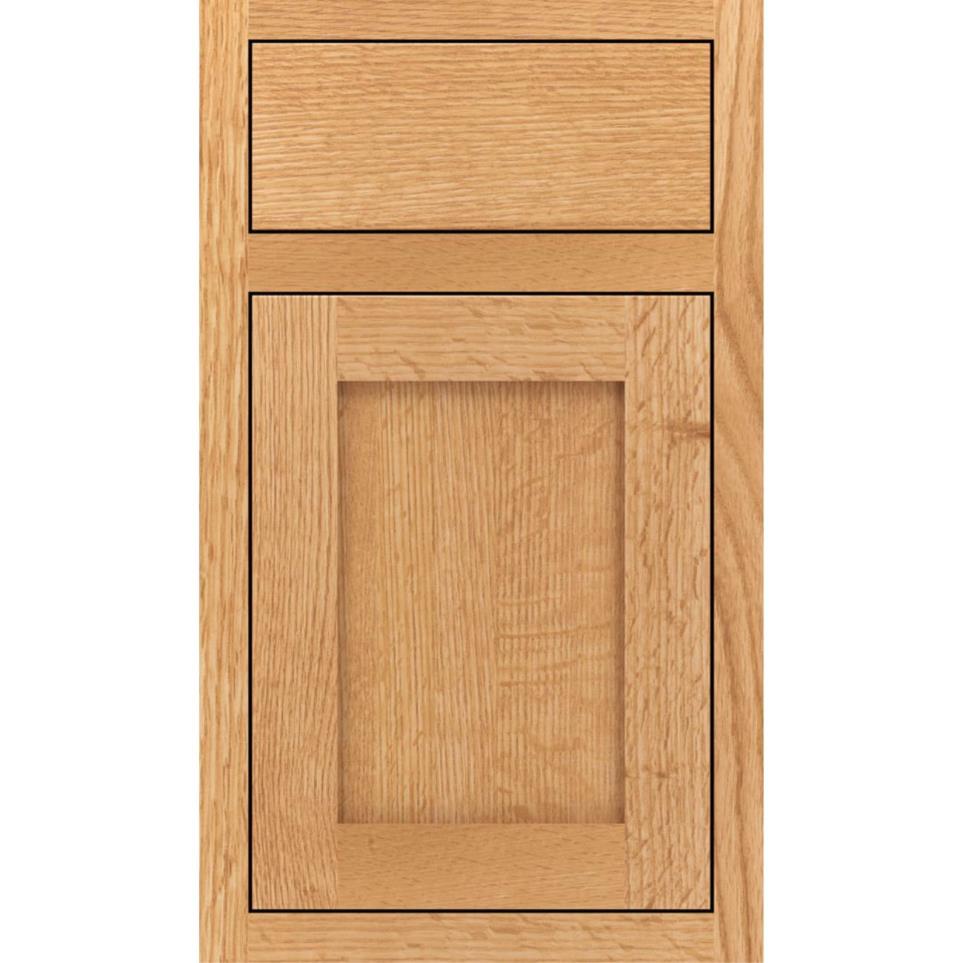 Square Natural Light Finish Square Cabinets